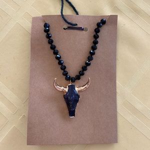 Steer skull necklace!
